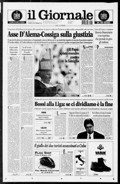 Il giornale del lunedi